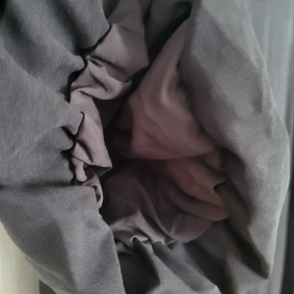 Pretty garden Puff Sleeve Wide Leg Belted Black Jumpsuit Size XL - Picture 7 of 15